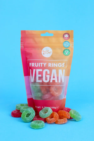 
                
                    Load image into Gallery viewer, Vegan Fruity Rings Pouch 150g
                
            