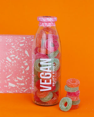 Vegan Fruity Rings Sweet Bottle 310g