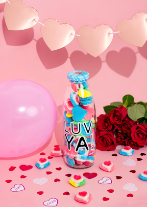 ‘Luv Ya!’ Gummy Hearts Message Bottle 320g